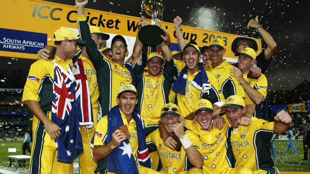 2003 cricket World Cup winner
