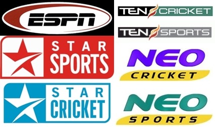 cricket broadcasting channels in 1990's and early 2000's