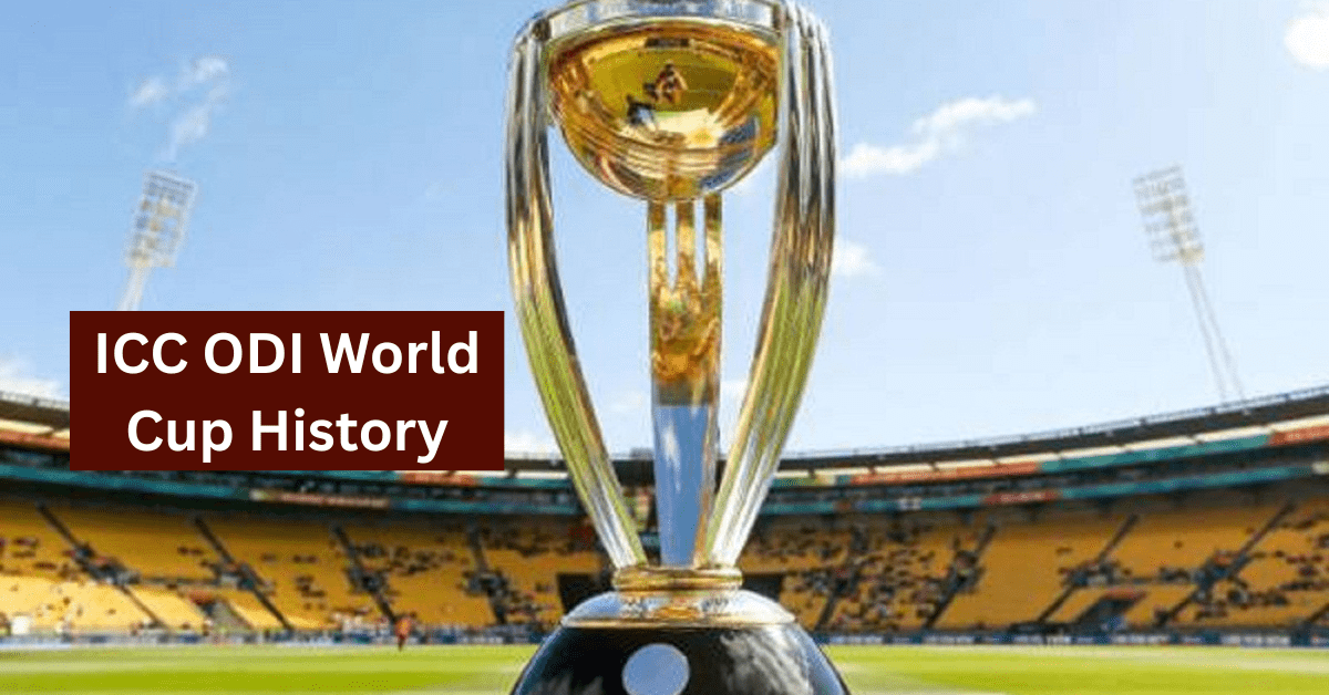 icc men's odi cricket world cup winners list