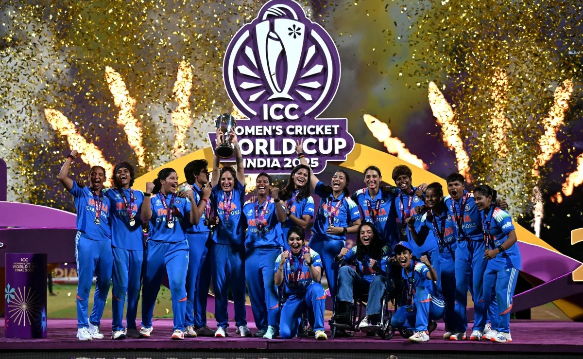 indian women’s cricket team victory celebration