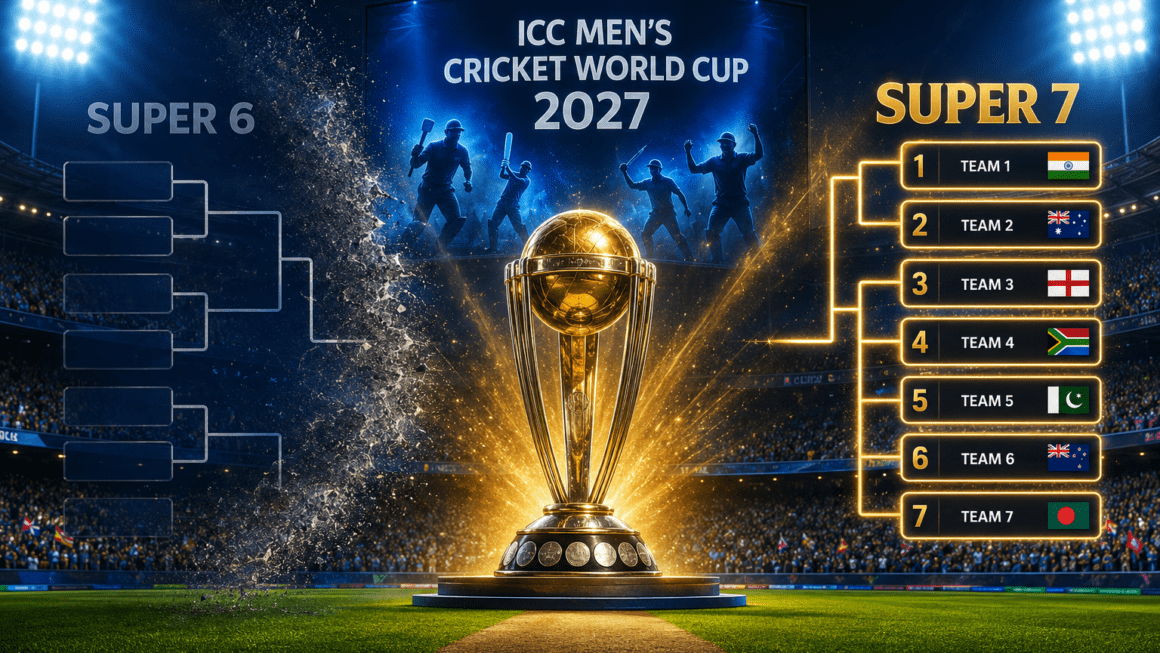 ICC Men’s Cricket World Cup 2027 Format Explained: Why the ICC Replaced Super 6 with Super 7
